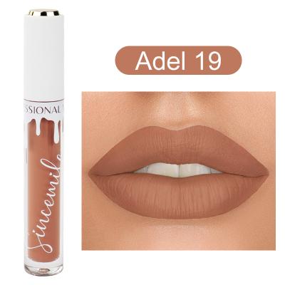 China Free sample new arrival color vegan lip gloss seller velvet waterproof multi liquid lip gloss private label matte lipsticks for sale