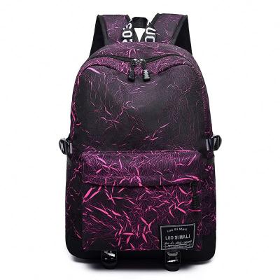 China Large Capacity Canvas Travel Shoulder Backpack Teenagers Schoolbags Women Waterproof Casual Backpack Female Mochila Feminina for sale