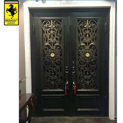 China Maletian villa anti-theft door, iron door, burglar proof glass door, design, production and export for sale