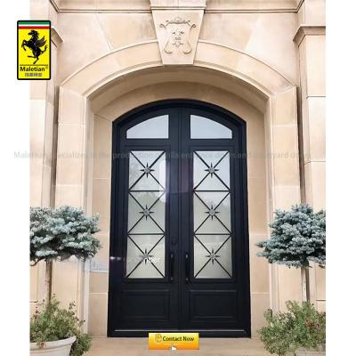 China Wholesale Anti Theft Wrought Iron Cast Iron Entry Doors From China for sale