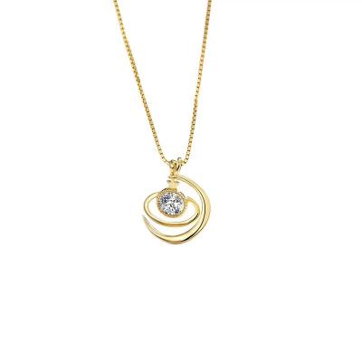 China Factory Wholesale Price FASHIONABLE 925 Silver Custom Initial Pendant Necklace With Zircon CZ Stones for sale