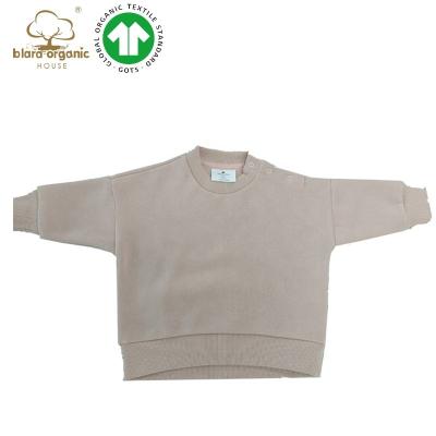 China Blara Solid Color Pullover Organic Baby Sweaters Winter OEM Service Kids Boy Fleece Eco-Friendly Clothes Without Breathable Baby for sale