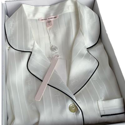 China Women's QUICK DRY long nature gift box pajamas mulberry silk boutique sleepwear for sale