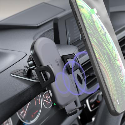 China Palladium wholesale car charger 15W car air vent car air vent navigation mobile phone fast wireless bracket for sale