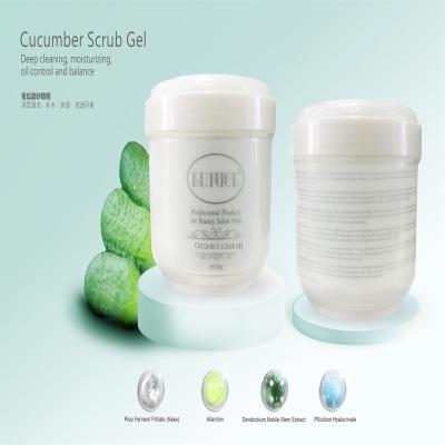 China Exfoliator Wholesale Price OEM Odm Deeply Moisturize Skin Cells Cucumber Scrub Gel for sale