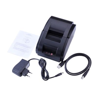 China Black And White Cheap 58mm Thermal Receipt Printer Blue Tooth Or USB Desktop Printer for sale