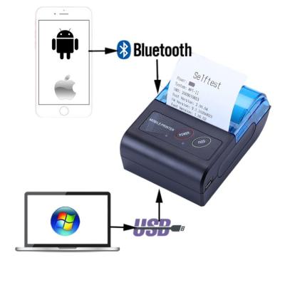 China Srs Topup Pay Bill Thermal Receipt Printer For Android And IOS 58mm Black And White Free Blue Tooth for sale