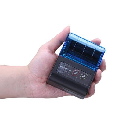 China Mini Mobile Blue Tooth Thermal Receipt Printer Black And White Portable 58mm For Lottery Ticket Printing for sale