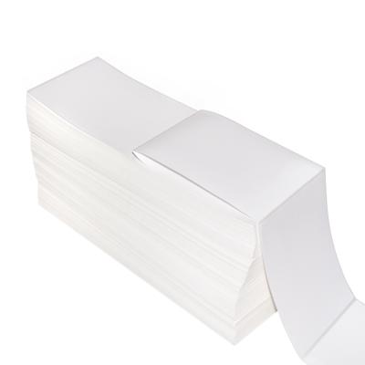 China Rollo Folded Thermal Paper Waterproof Fanfold Thermal Labels Sticker 4x6 Label 4x6 Labels Stacks Computer for sale