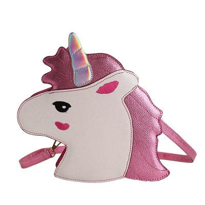 China Cute Fashion Brand Unique Design Laser Unicorn Diamond Shape Envelope Package Clutch Handbags Wallet Purse for sale