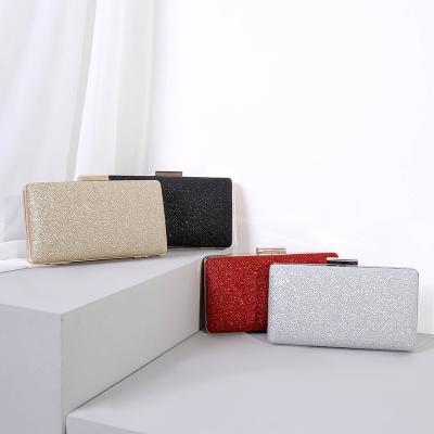 China Fashion classic hot fashion shiny frosted dinner bag grab ladies' banquet small wallet square bag factory direct sales for sale