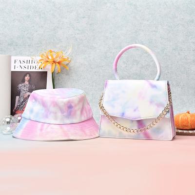 China The Daily Cross - Custom Body Bag Women Handbags Supply Logo Matching Hat And Fashion Gradient Color Cross - Body Bag Sets for sale