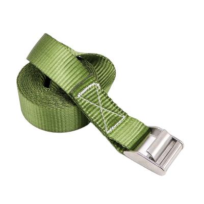 China Polyester 1.5 Inch Cam Buckle With 750kg Capacity Tie Down Lashing Cargo Strap Belt for sale