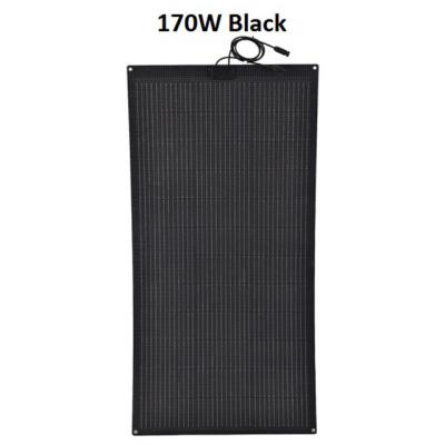 China Solar Panel 170w 120w Outdoor Panel Lightweight Semi Flexible Solar Panel For Caravan Boat 4WD for sale