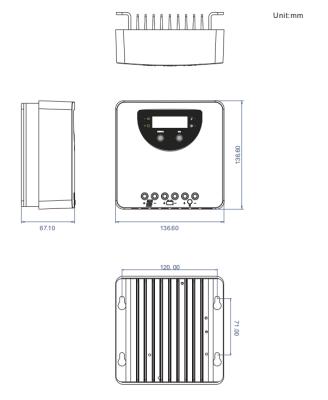 China Solar Charger Controller 12V 24V 20A Panel 260w 520w Controller For MPPT Grid Home Power System Charger for sale