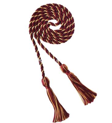 China High Quality Braided School Graduation Honor Rope Two Colors Factory Directly for sale