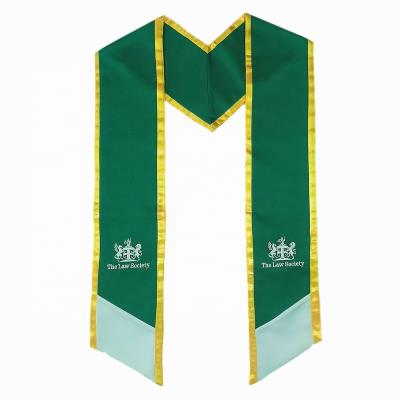 China School Emb Emb Satin Graduation Stole With Factory Directly for sale