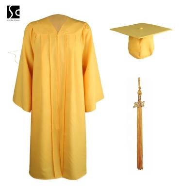 China Wholesale Matte Graduation Gown, School Hat with Tassel Factory Directly for sale