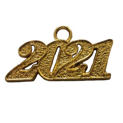 China 2021 Year Seal Gold Charm Graduate Gown for Graduation Tassel for sale