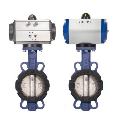 China General Pneumatic Aluminum Alloy Valve Body Stainless Steel SS Plate Butterfly Valve Aluminum Alloy D671X-10L Wear Resistant for sale