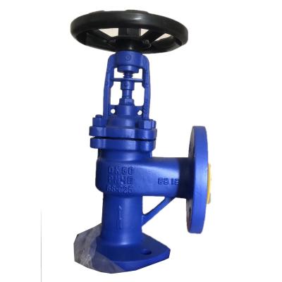 China General Excellent Quality 12 Months Warranty Period Right Angle DIN Bellows Globe Valve Steel Cast Iron WCB for sale