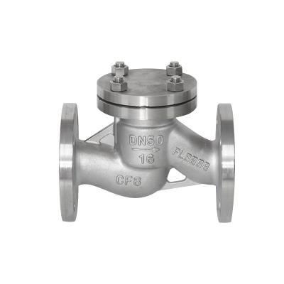 China General hot sale H41W LE GB BS PN16 elevator check valve ss304 flanged end stainless steel for sale