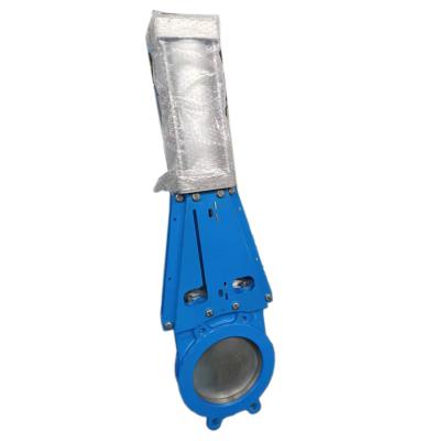 China Wholesale General Manufacturers SS304 China QU673X-10C Pneumatic Hand Knife Gate Valve WCB Body for sale