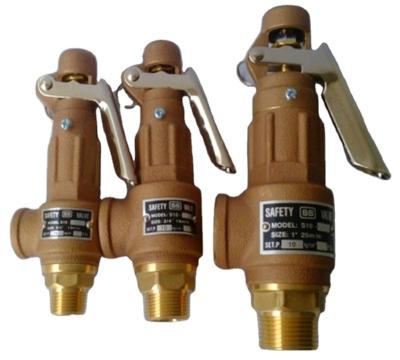 China General 1 1/2 BSPT Screw Thread Safety Valves Steam Boiler Spring Loaded Pressure Relief Soft Sealing Brass Safety for sale