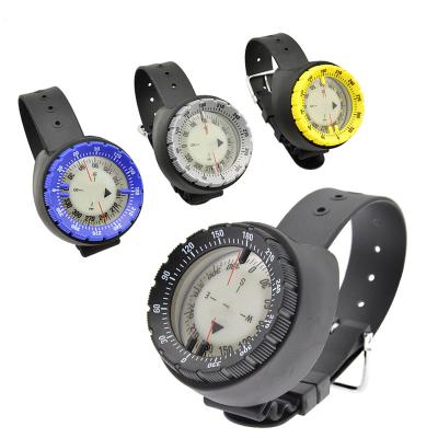 China Strong Magnetic ABS+Polymethyl Methacrylate 50 Meters Watch Balanced Waterproof Underwater Compass Luminous Air Diving Compass for sale