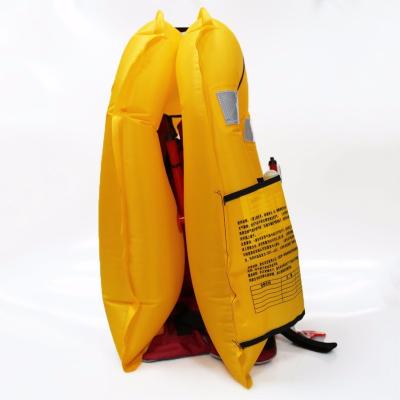 China Portable Lifesaving Aquatics Factory Supply And Custom Design Inflatable Life Vest Inflating Quick Rescue Marine Rescue for sale