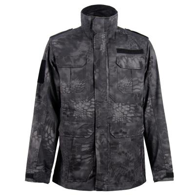 China Antistatic Military Clothing M02 Field Parka Jacket Black Python Camouflage for sale