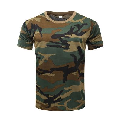 China US Army Men's Anti-Wrinkle T-shirt Jungle Camouflage Camouflage Camouflage Camouflage Quick Dry Breathable Military Tactical T-shirt Outdoor Combat Outwear Camp Tees for sale