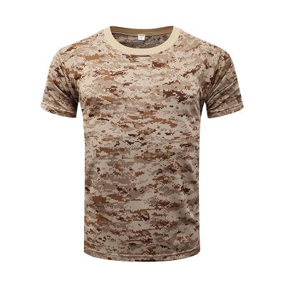 China Anti-Wrinkle Outdoor Hunting Camouflage Men T-shirt Army Breathable Tactical Combat Military Dry Sport To Camouflage Outdoor Camp Tees Drops Digital for sale