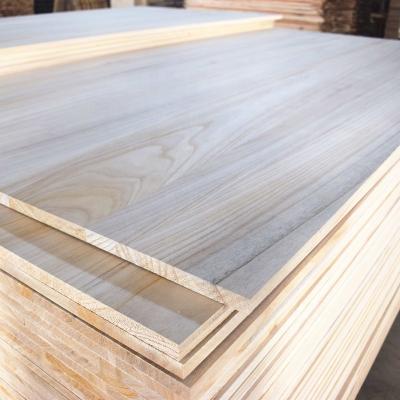 China Modern High Quality Environmental Friendly Edge Bonded Solid Wood Paulownia Boards for sale