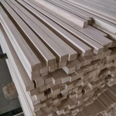 China Factory Wholesale Price Stable and Solid Paulownia Wood Strips for Windows for sale