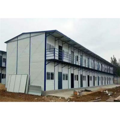 China Modern Low Price Sandwich Panel K Type Prefab House Labor Camp Worker Housing Dormitory For Project Worker for sale