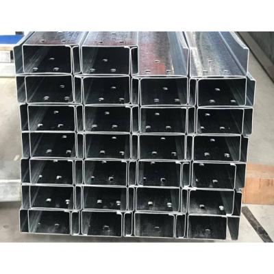 China Support System Galvanized Steel C Profiles Price List , Cold Formed Galvanized Steel Channel Profile for sale