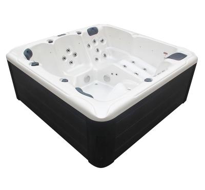 China Hot Sale Eco-friendly Material Hot Outdoor Massage Bathtub For 5 Person for sale