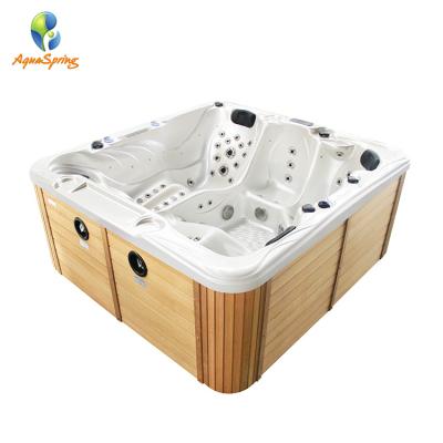 China Outdoor Free Hot Selling Hot Tub 5 Person Massage Bathtub Luxury Acrylic Material Hot Tub Spa for sale