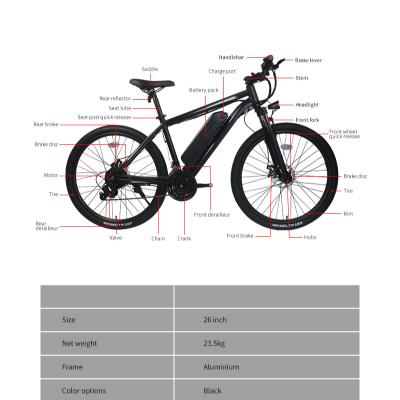 China Electric Bicycle Bike 36V 250W Electric Bike With 20 Tire Ebike Hydraulic Oil Disc Brakes 21 Speed ​​E Fat Bike for sale