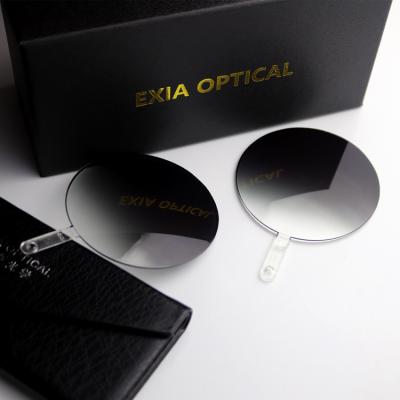 China Shade Nylon Gradient Gray Colors Lens Base Curve 2 Sunglasses Lenses UV400 NY2A EXIA OPTICS for sale