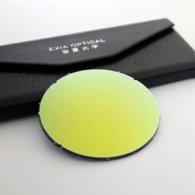 China Polarized CR-39 Polarized OPTICAL Lenses Mirror Yellow Coatings AR SHMC KD-P3 Flash Series EXIA for sale