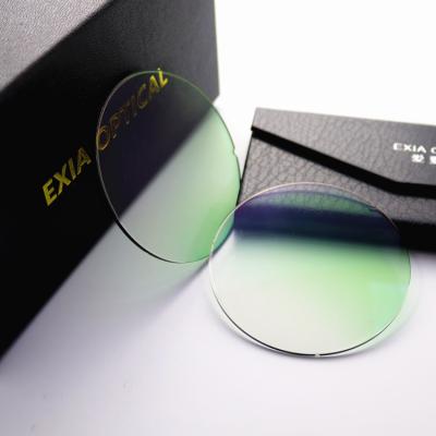 China Photochromic OPTICAL Flashing Base 2 EXIA X2B Series Lenses Sunglasses Transport-SAR Gradient Photochromic Green Lens for sale