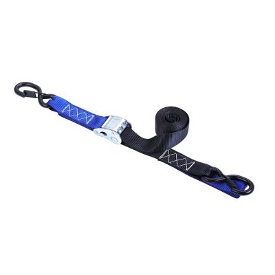 China PE/PP 35mm Cam Locking Buckle Belt Ratchet Strap Cambuckle Lashing Set Retractable Tie Down Strap for sale