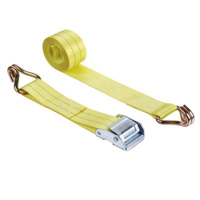 China PE/PP 2 Inch 50mm Tie Downs Adjustable Cargo Lashing Belt With Cam Buckle Strap Webbing 900kgs Tie Downs for sale