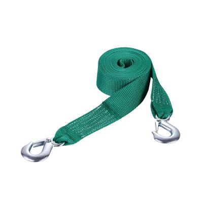 中国 Elastic Auto Tow Ropes Polyester No Stretch Car Towing Strap Two Hook Strap Emergency Towing Rope For Heavy Equipment 50mm*4M 販売のため