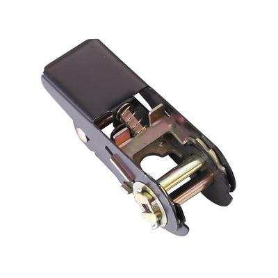 中国 Black Coated Carbon Steel Ratchet Tie Down Mini Ratchet Buckle For 25mm Straps 販売のため