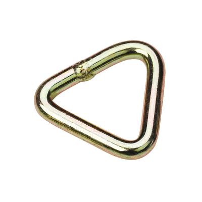 China GALVANIZED High Quality Lashing Metal Steel Hardware Forged Triangle Welded D Rings For Strap for sale