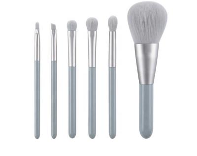 China Angular Blush High Quality Synthetic Hair Travel Makeup Brush Set For Powder Concealer Eyeshadow Lipstick for sale