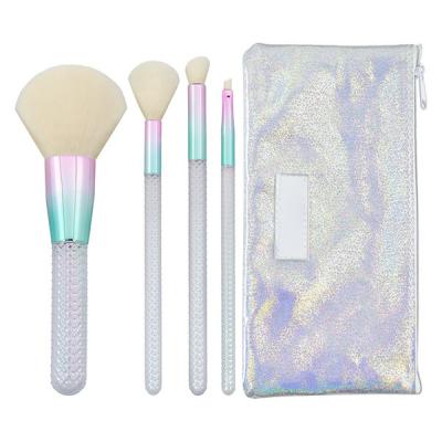 China Angular Blush High Quality Private Label Fashion Makeup Case Cosmetic Tool Person Make Up Brush Set for sale